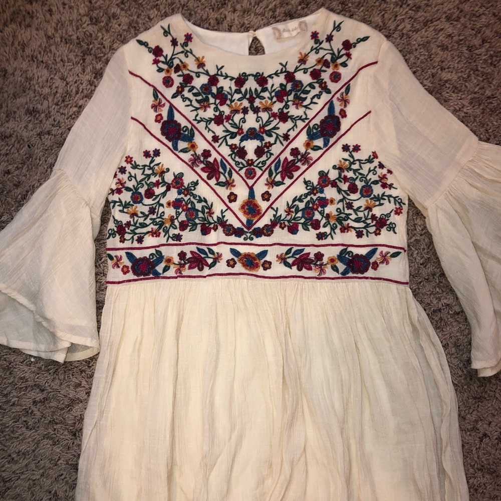 cream dress
